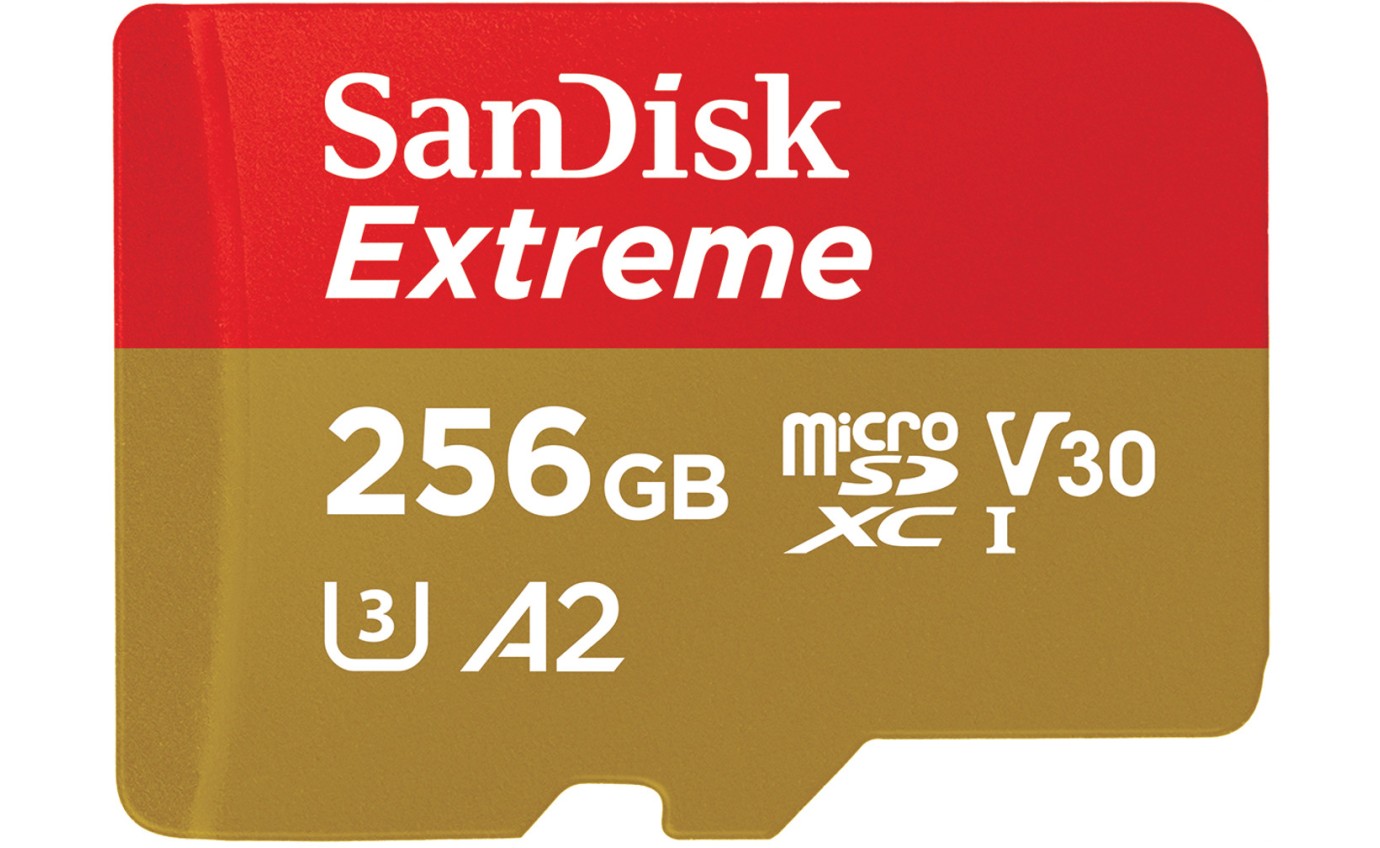 SanDisk 256GB Extreme® microSD Card SDSQXAV256GGN6MA
