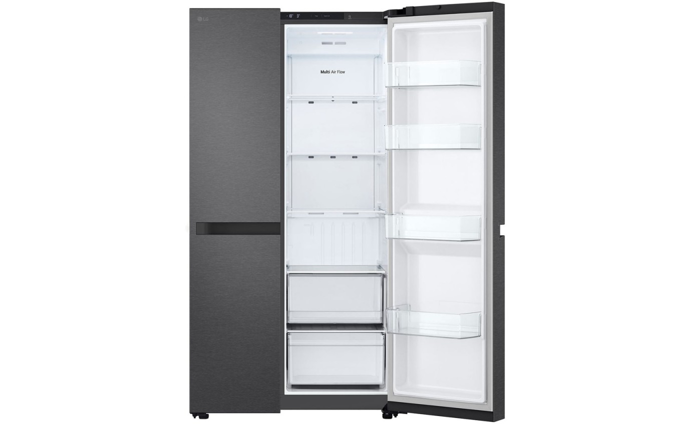 LG 664L Side By Side Fridge (Matte Black) GSB599MBL