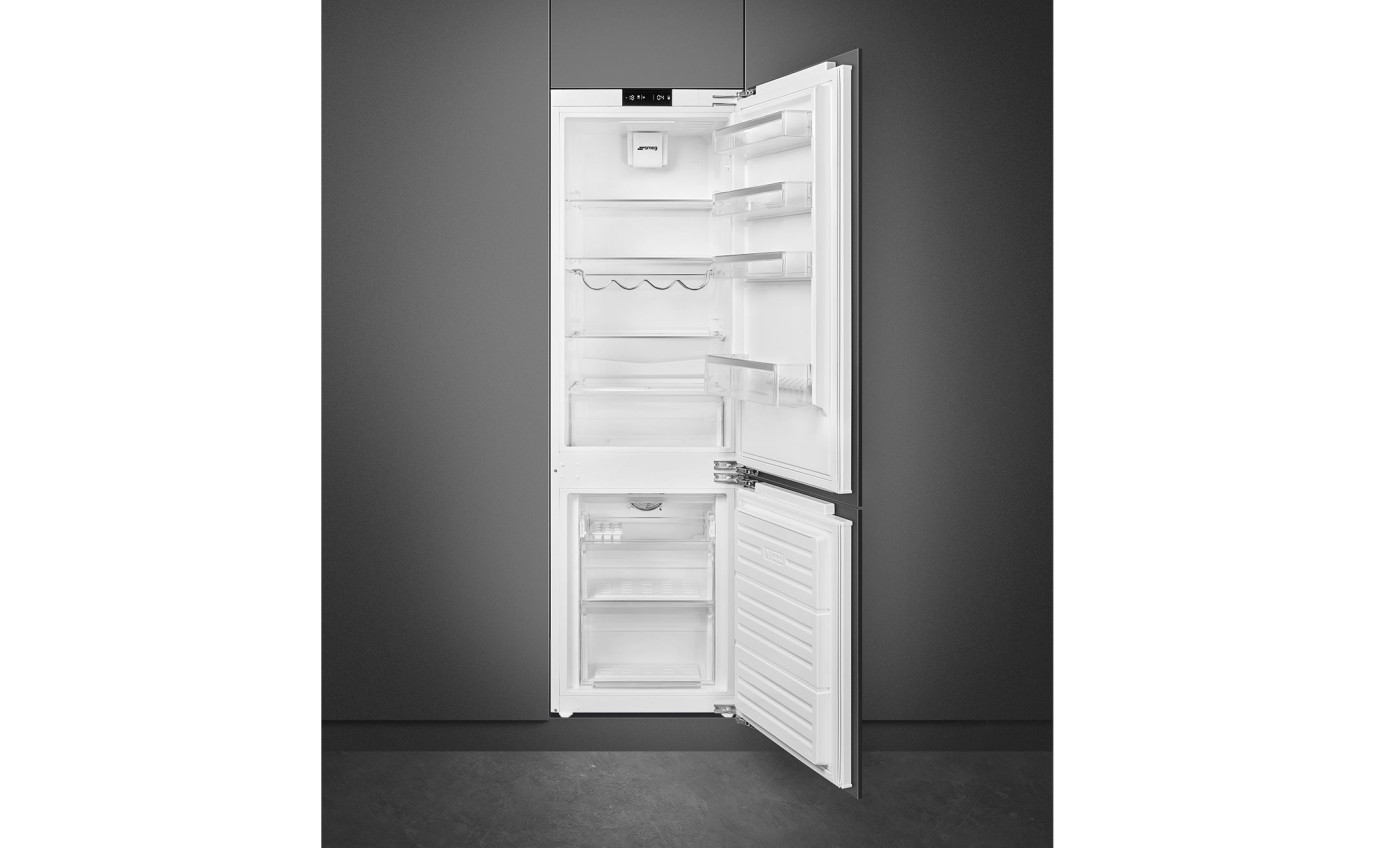 Smeg 265L Universale Integrated Bottom Mount Refrigerator SABI256BM