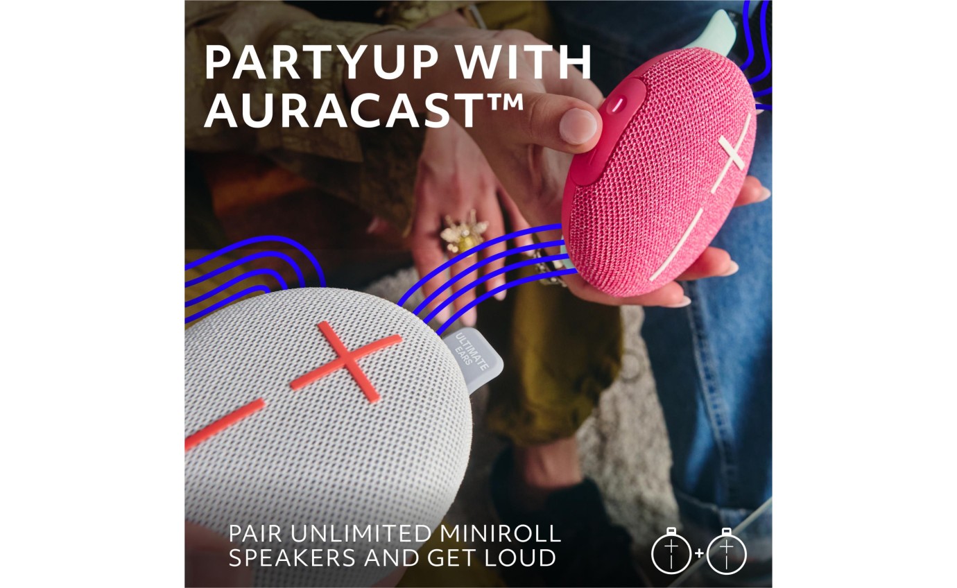 Ultimate Ears MINIROLL Portable Bluetooth Speaker (Revive Grey) 984002028