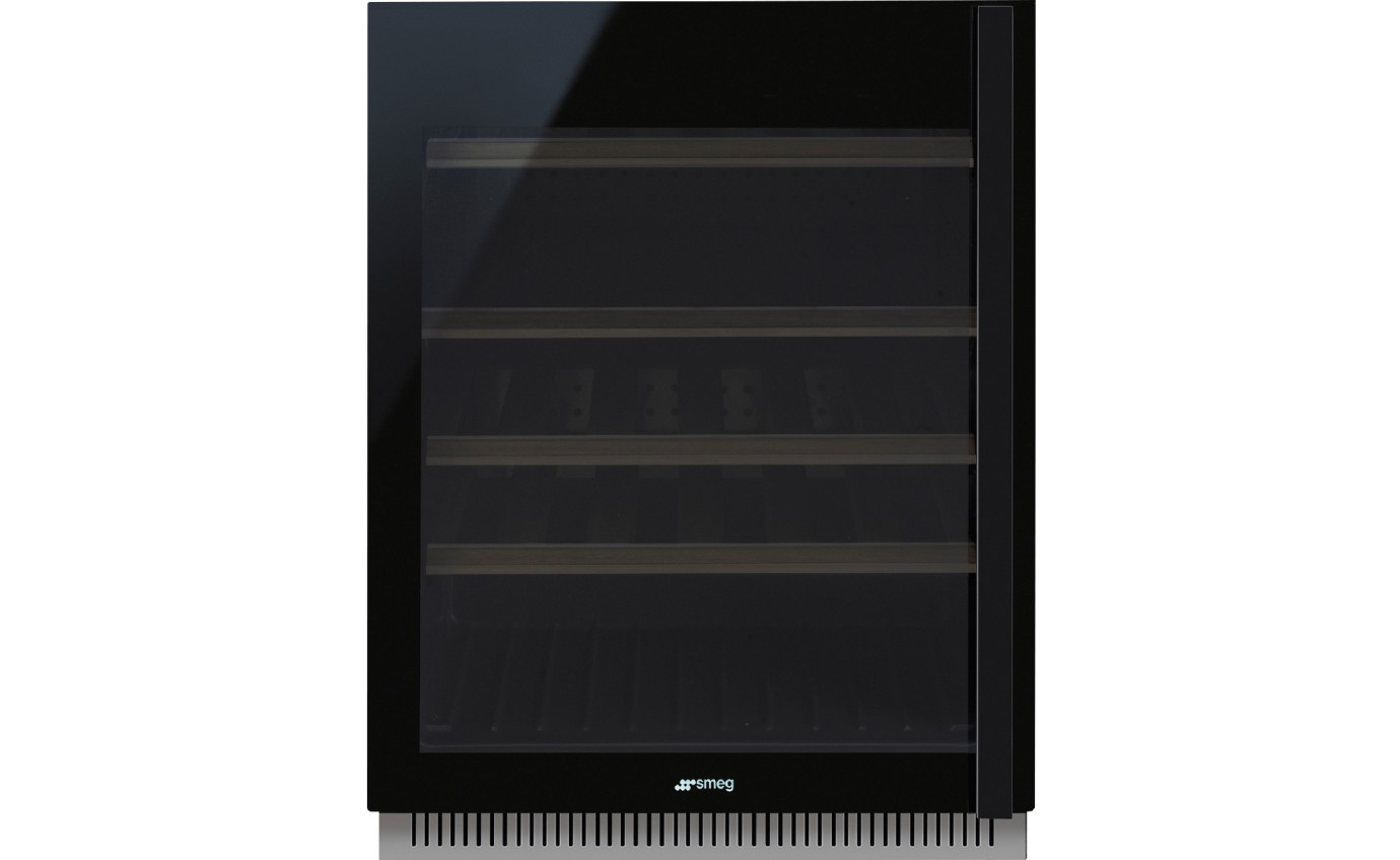 Smeg 82cm Dolce Stil Novo Built-In Wine Cooler (Black) CVI638LN3