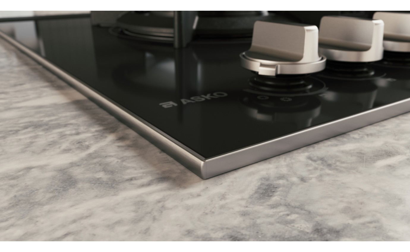 ASKO 90cm Natural Gas 5 Burner Cooktop with Fusion Volcano Burner HG8953BGD1