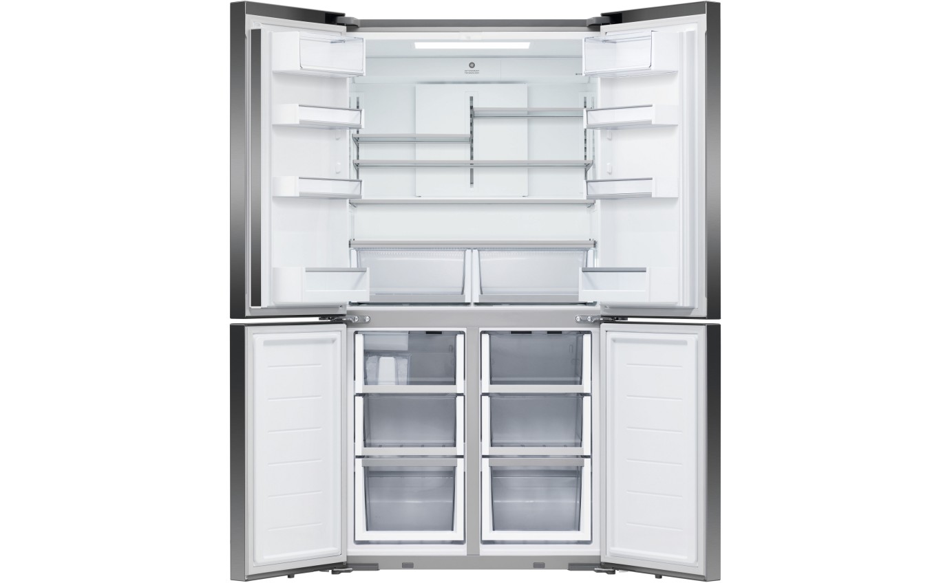 Fisher & Paykel 538L Series 7 Quad Door Refrigerator Freezer, Ice & Water RF605QDUVB2