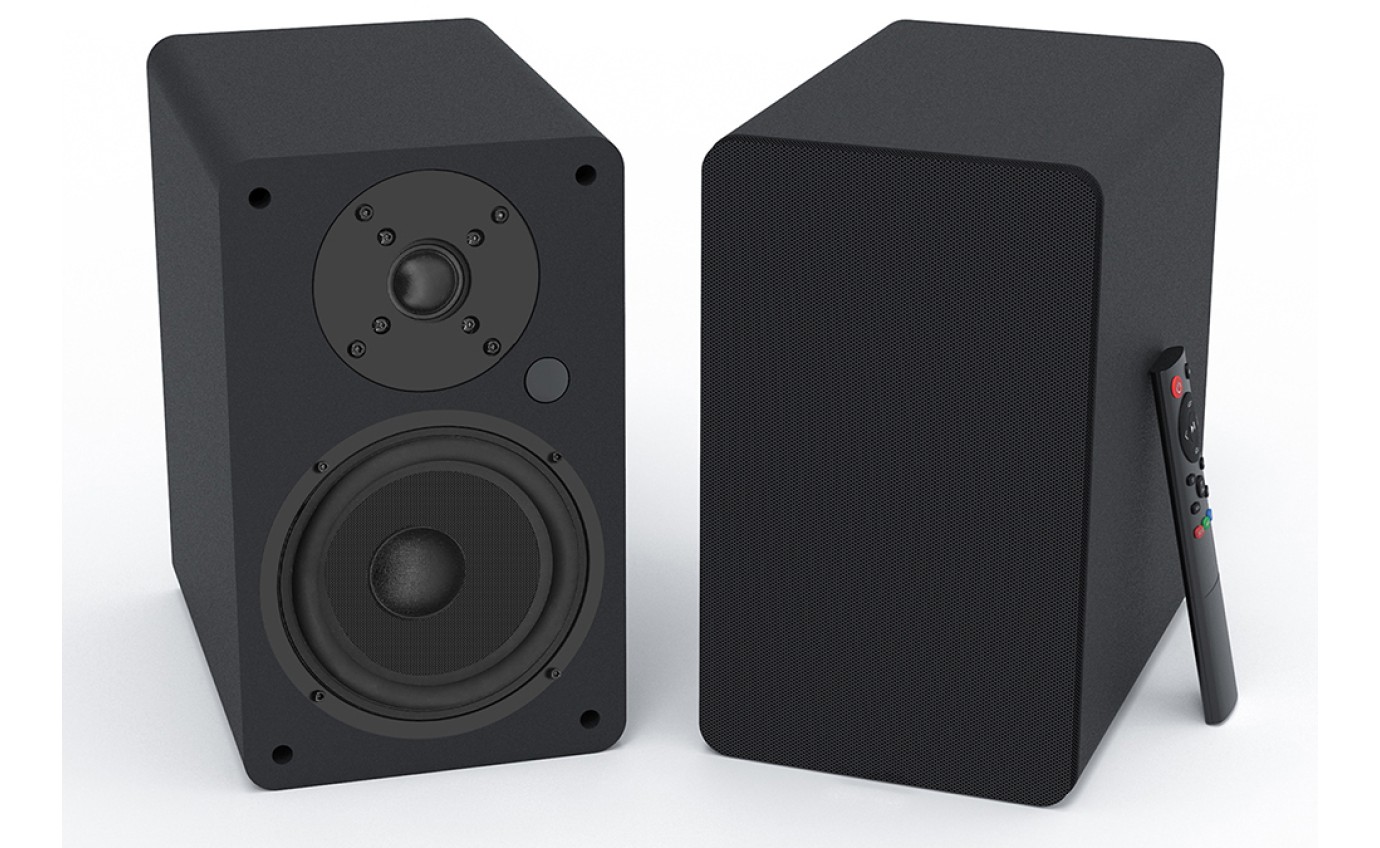 Silcron SLR07 120W Wireless Active Bookshelf Speakers (Black) SLR07BK