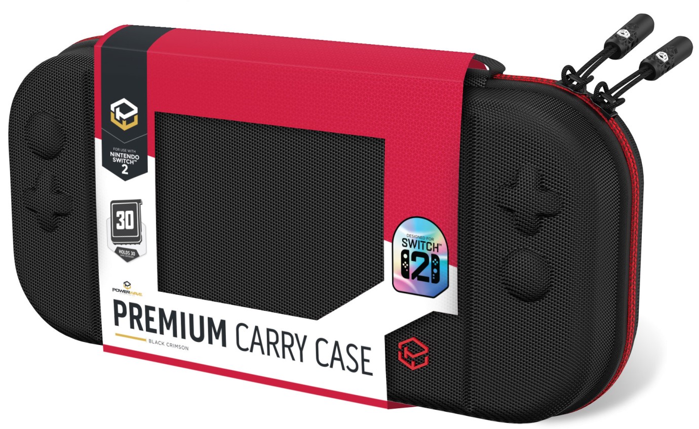 Powerwave Premium Carry Case for Nintendo Switch 2 (Black Crimson) 169381