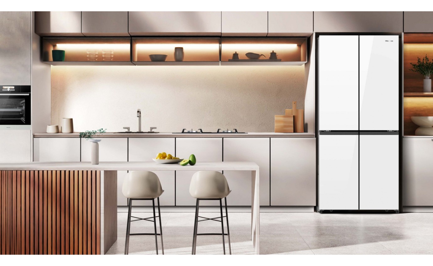 Hisense 483L Quad Door Fridge (White) HRCD483G