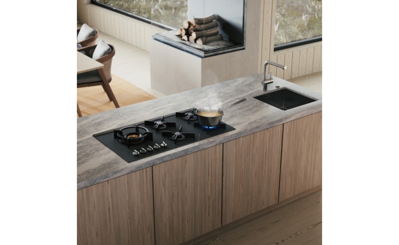 ASKO 90cm Ceramic Glass Gas Hob (Matte Black) HG8954MGD1