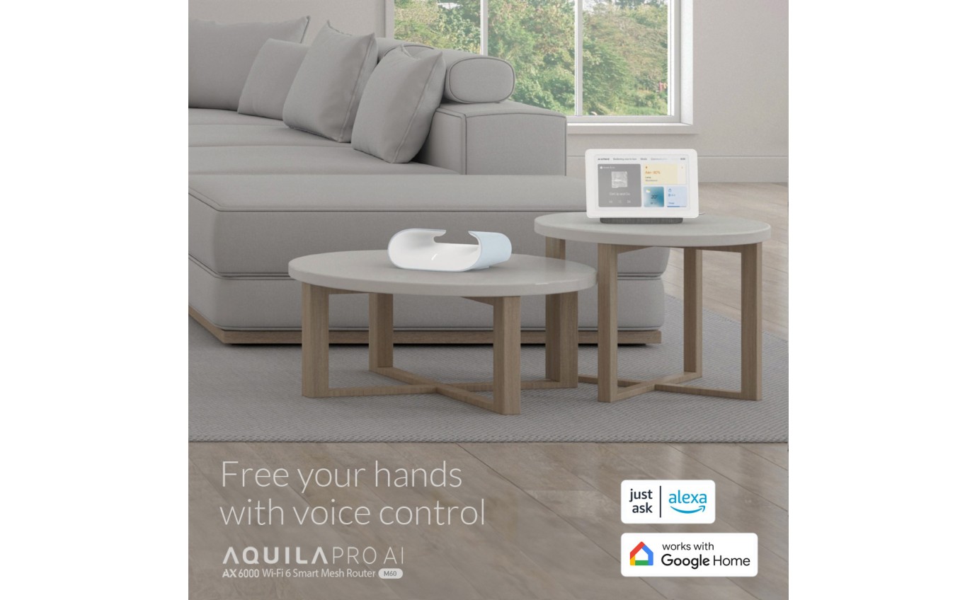 D-Link Aquila Pro AI AX6000 Wi-Fi 6 Smart Mesh Router (3 Pack) M603PK