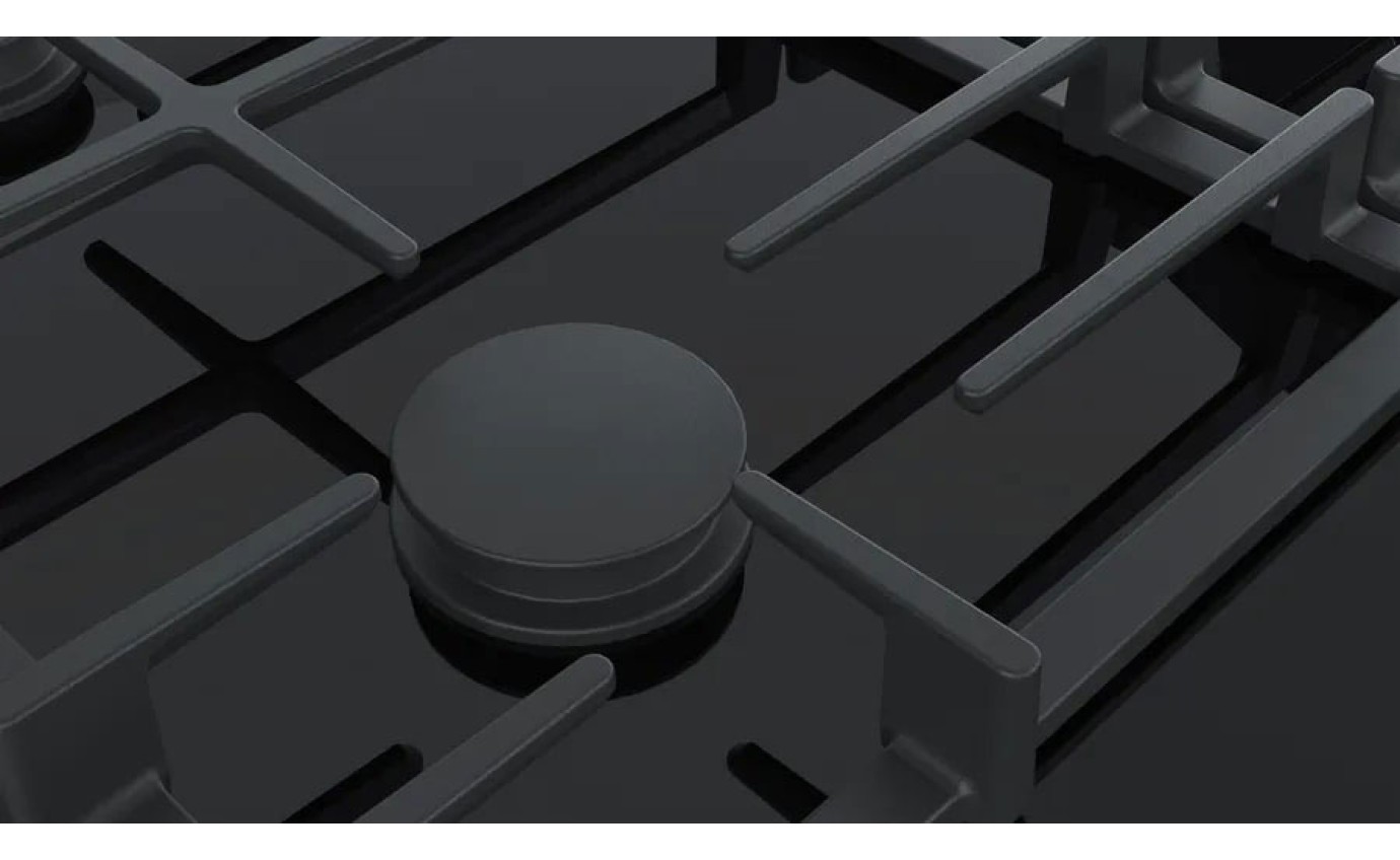 Bosch 60cm Gas on Glass Cooktop (Black) PRP6A6B70A