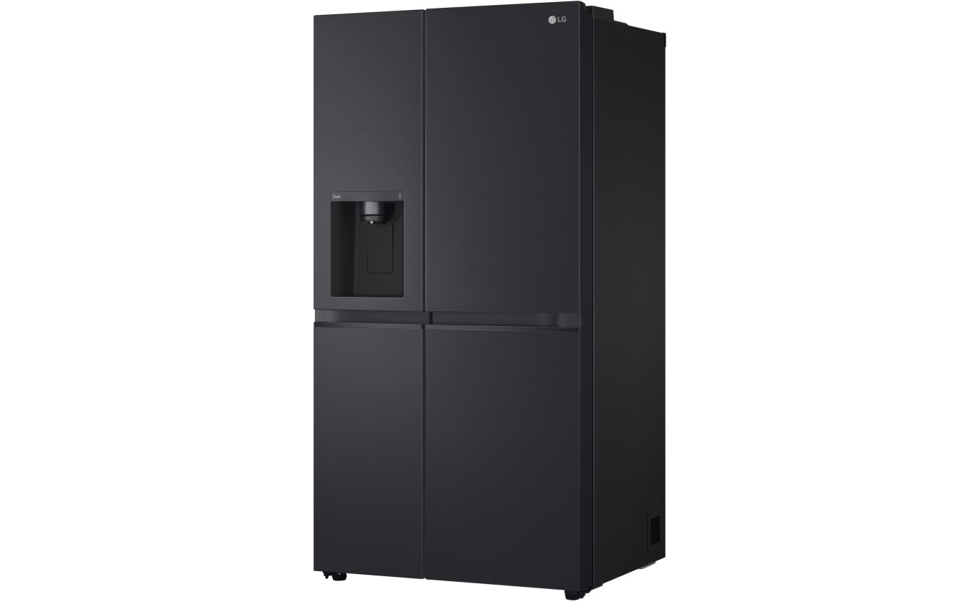 LG 635L Side By Side Fridge (Matte Black) GSL600MBL