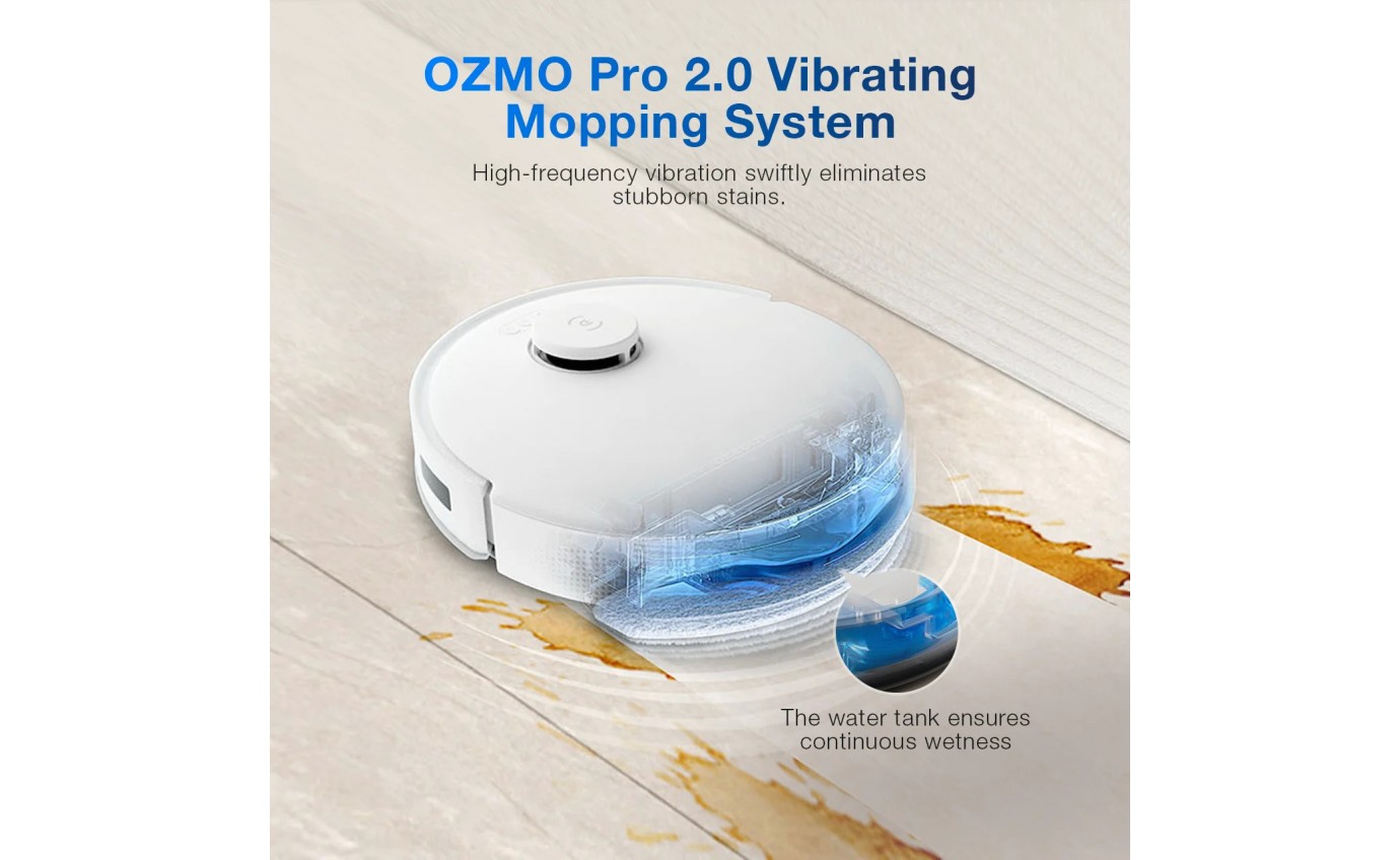 Ecovacs Deebot N20 Pro Plus Bagless Robot Vacuum & Mop (White) DKX55PLUS