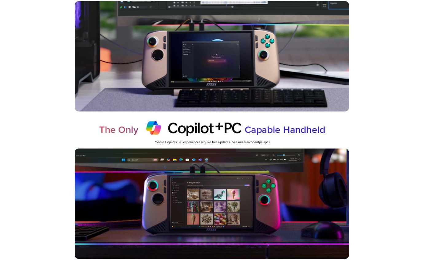 MSI Claw 8 AI+ Handheld Gaming Console Ultra 7 1TB A2VM004AU