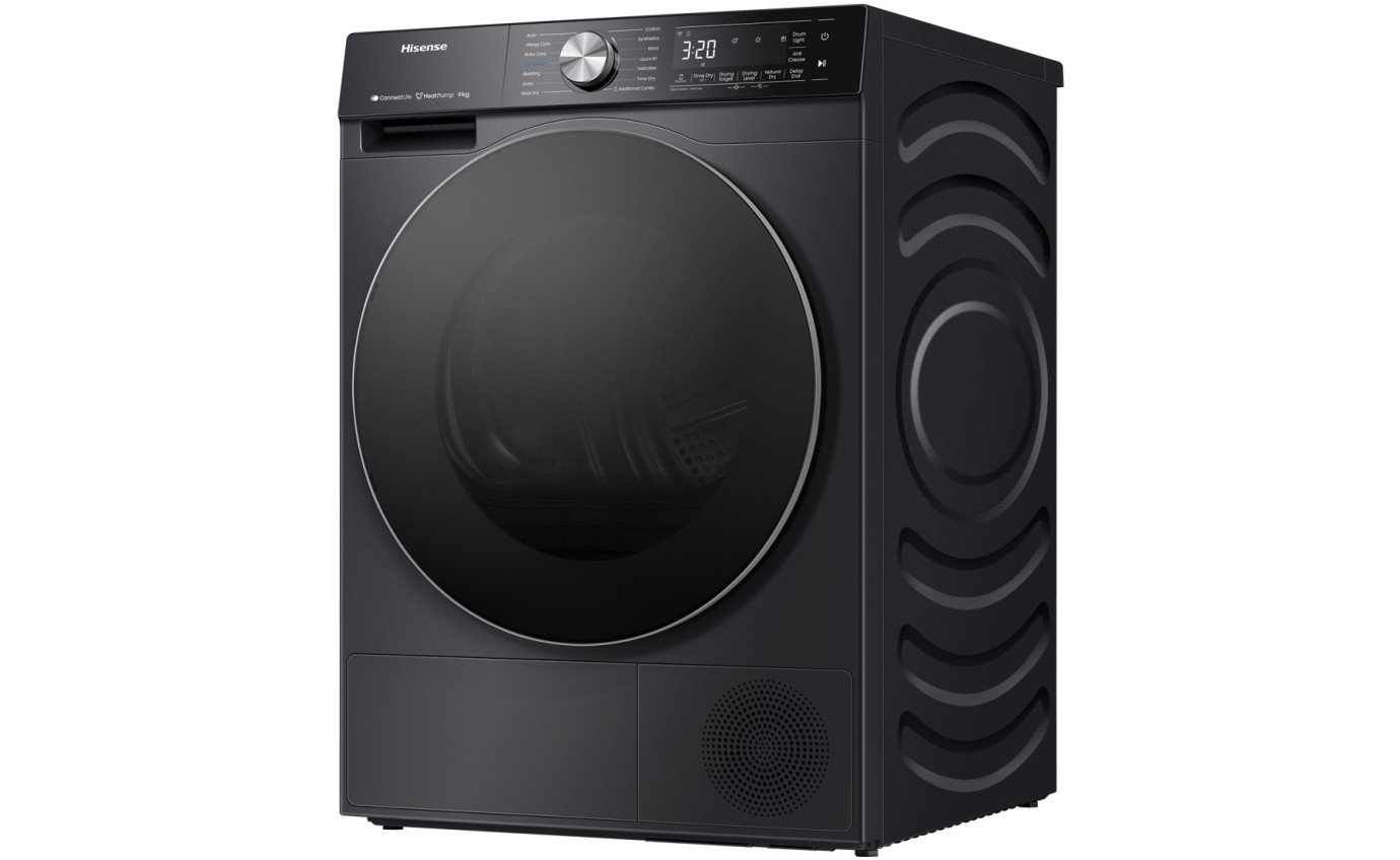 Hisense 9kg Series 7 Heat Pump Dryer (Charcoal Black) HDF7S90HB