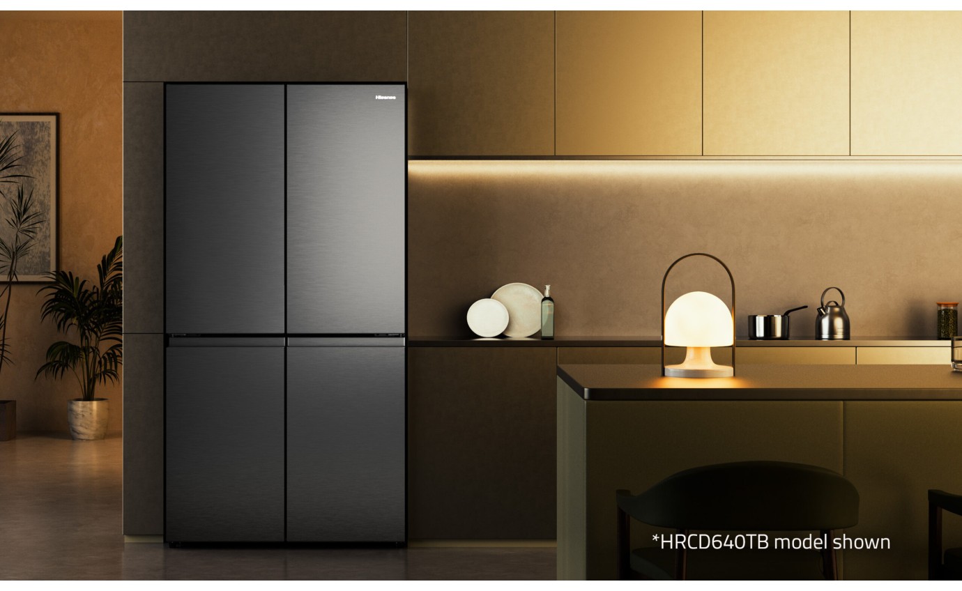Hisense 647L PureFlex Quad Door Fridge (Dark Stainless Steel) HRCD640TB