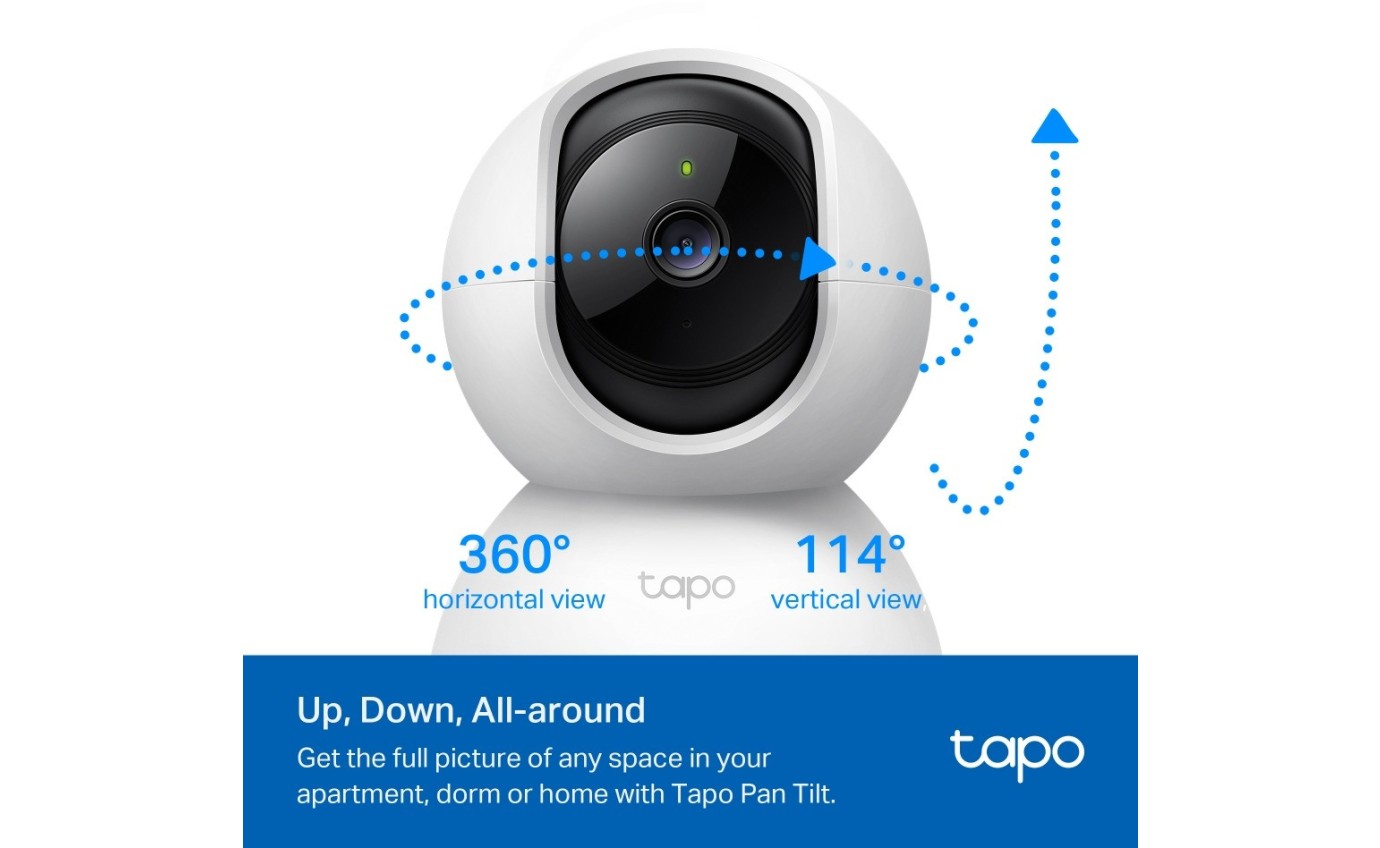 Tapo 2K Pan/Tilt Home Security Wi-Fi Camera TAPOC210