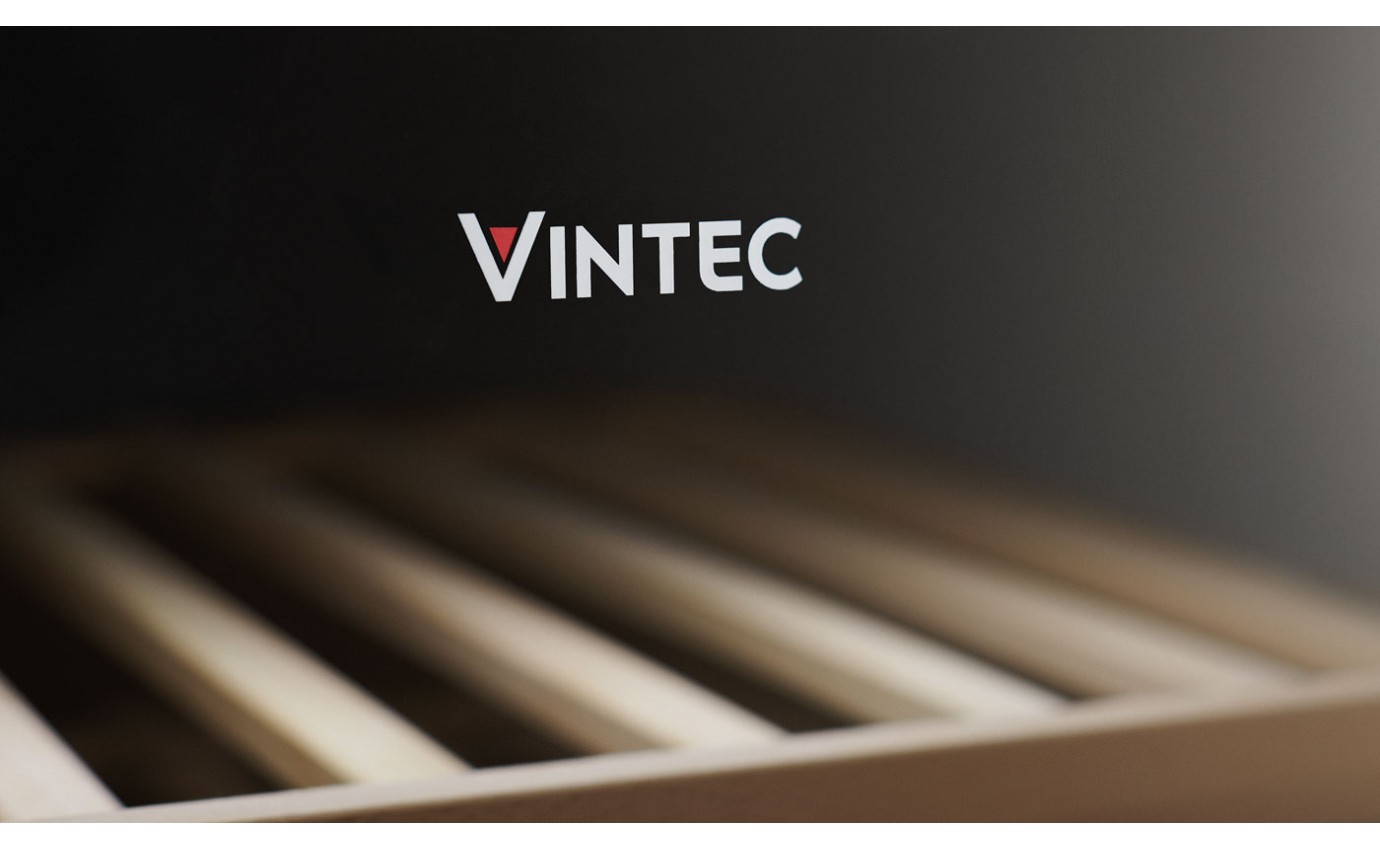 Vintec 50 Bottle Single Zone Glass Wine Cabinet (Black) VWS050SBBX