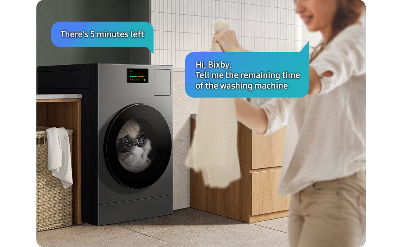 Samsung 18.5kg/10kg BESPOKE AI Washer Heat Pump Combo WD18DB8995BZ