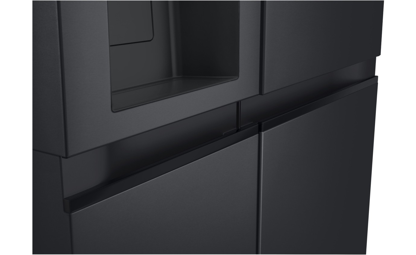 LG 635L Side By Side Fridge (Matte Black) GSL600MBL