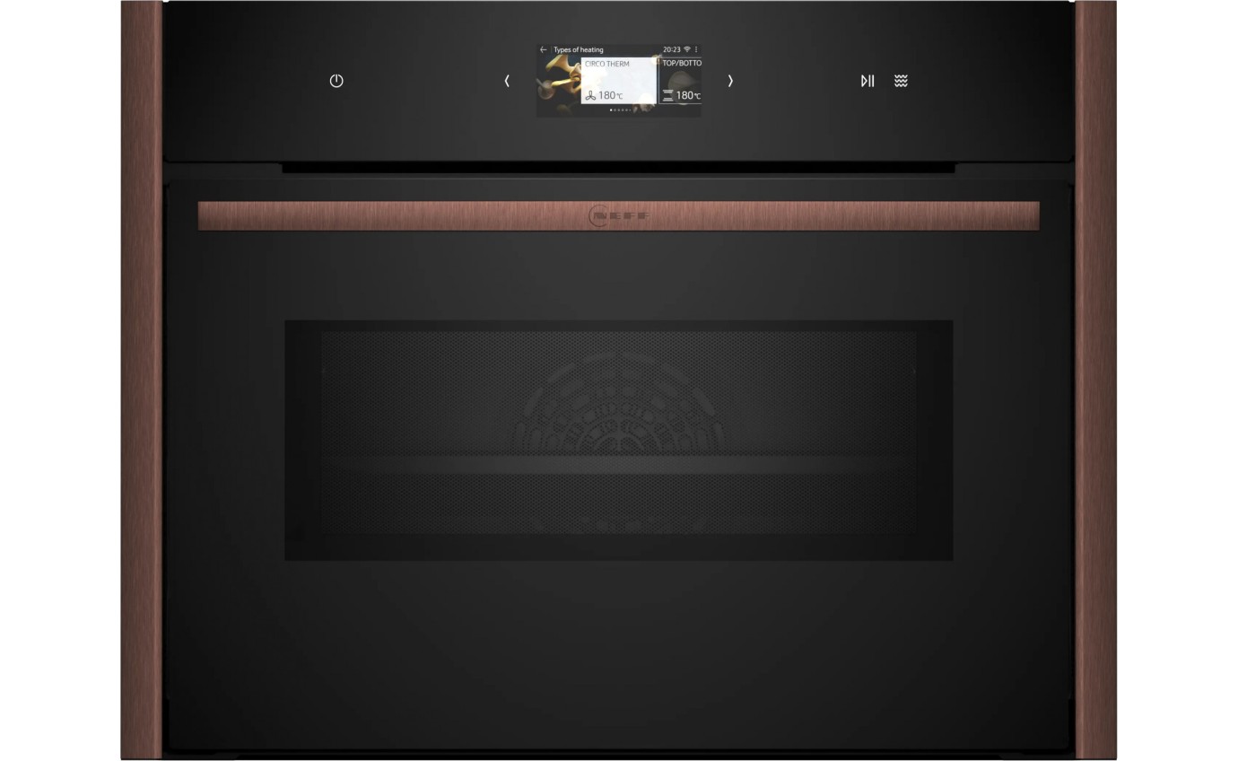 Neff 45cm N 90 Built-in Compact Oven with Microwave Function (Brushed Bronze) C29MS3AY0BB