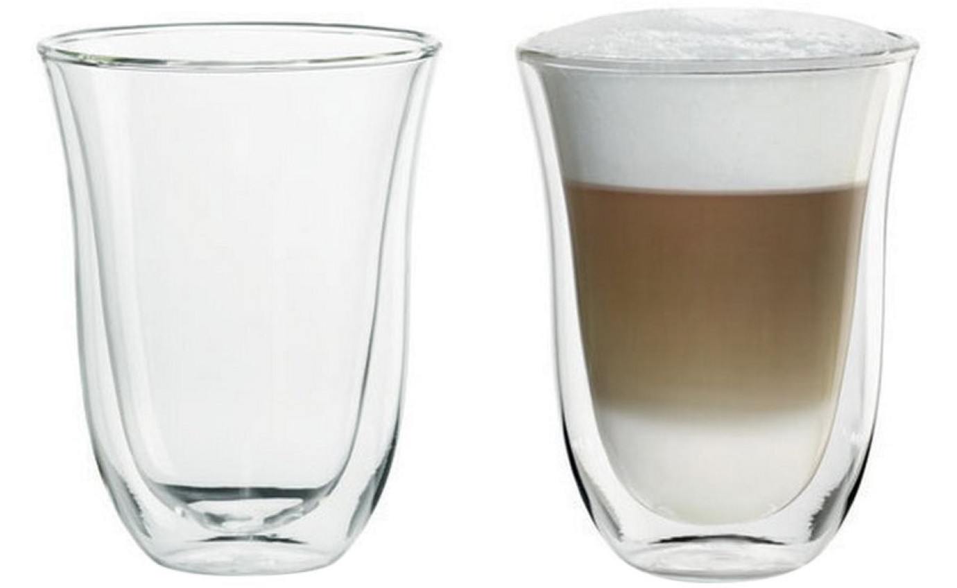 DeLonghi Latte Macchiato Glasses 220ml DBWALLLATTE