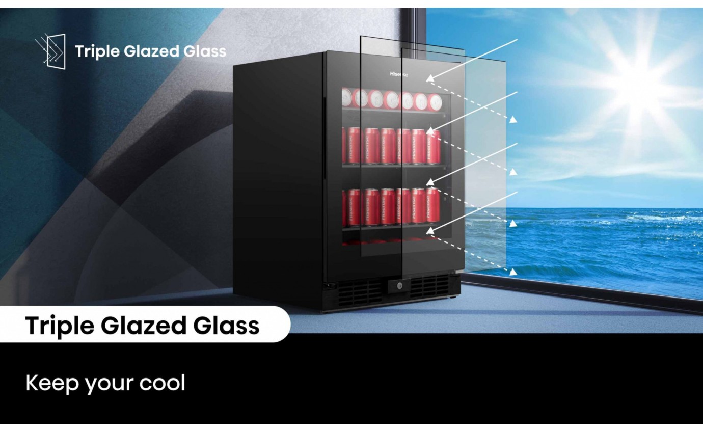 Hisense 140 Can Beverage Cooler HRBC137