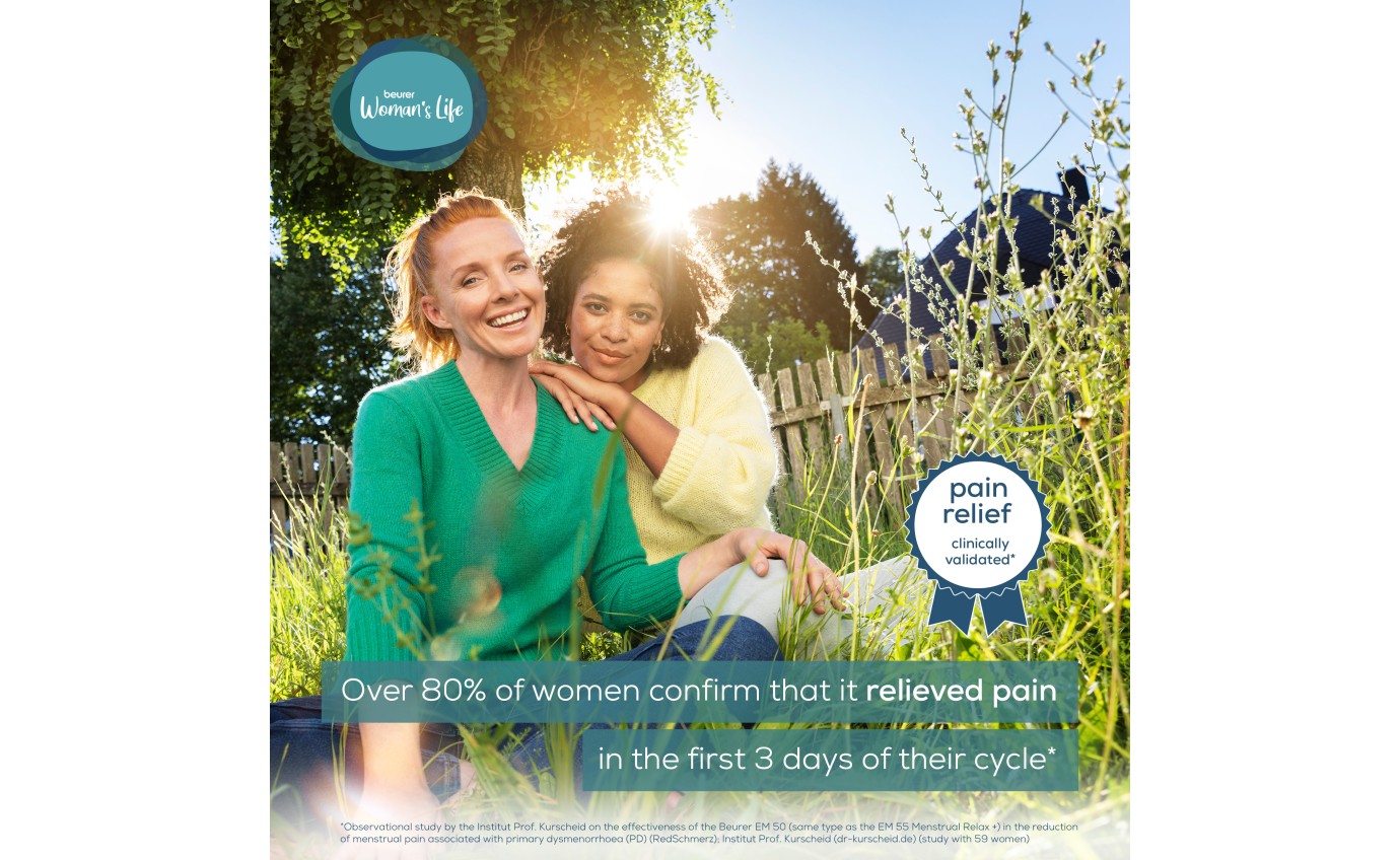 Beurer Menstrual Relax Plus 2-in-1 TENS & Heat Therapy Device EM55
