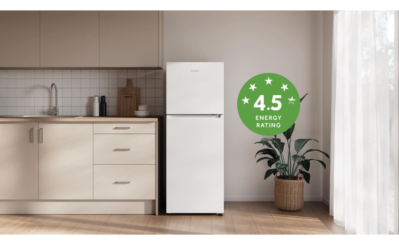 Haier 208L 300 Series Top Mount Refrigerator (White) HRF210TW