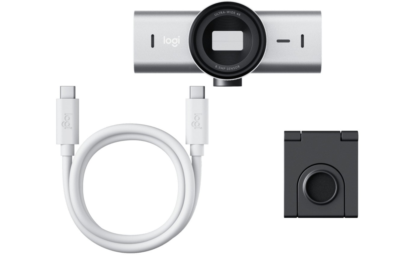 Logitech MX Brio Ultra HD 4K Webcam (Pale Grey) 960001561