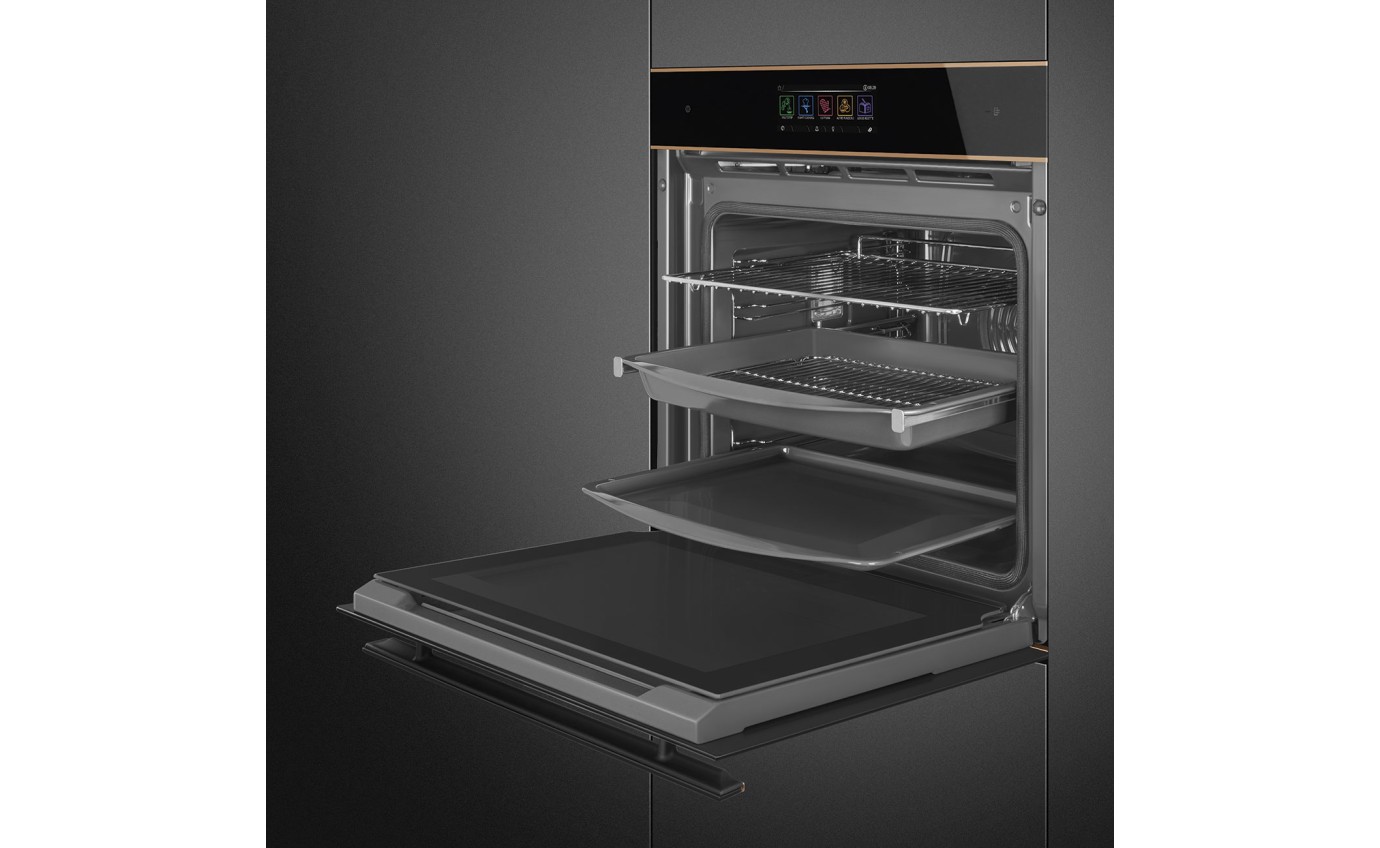 Smeg 60cm Dolce Stil Novo Galileo Pyrolytic Oven with Added Steam - Copper SOPA6606WS2PNR