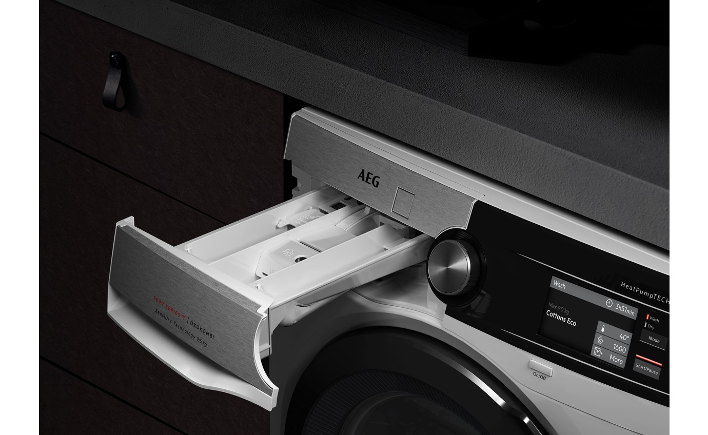 AEG 9kg/5kg &Ouml;kokombi Washer Heat Pump Dryer Combo LWX9A9613C