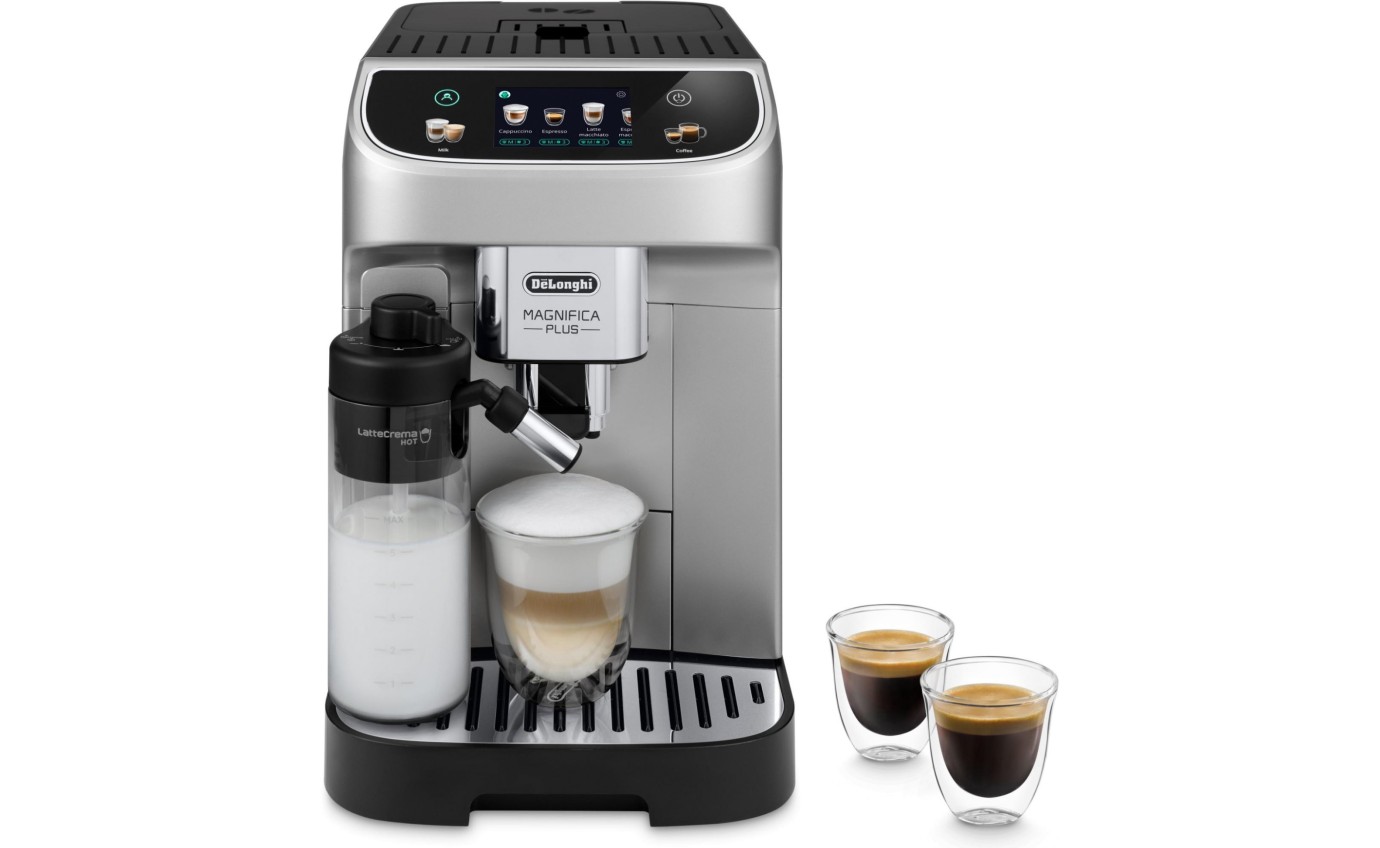 DeLonghi Magnifica Plus Automatic Coffee Machine (Silver Black) ECAM32070SB