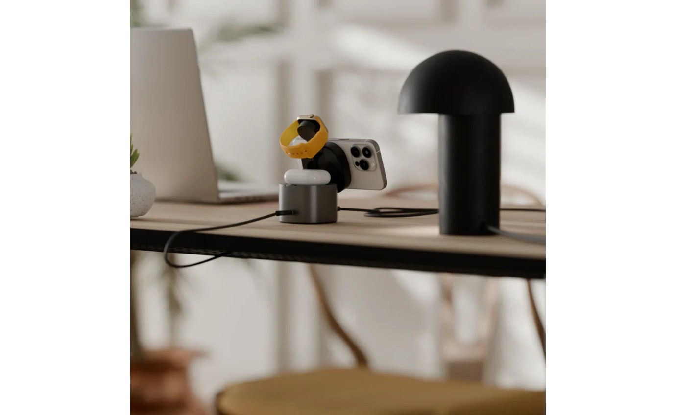 ALOGIC PowerPod 4-in-1 Qi2 Fast Wireless Charging Stand (Black) AL41WCPOBK