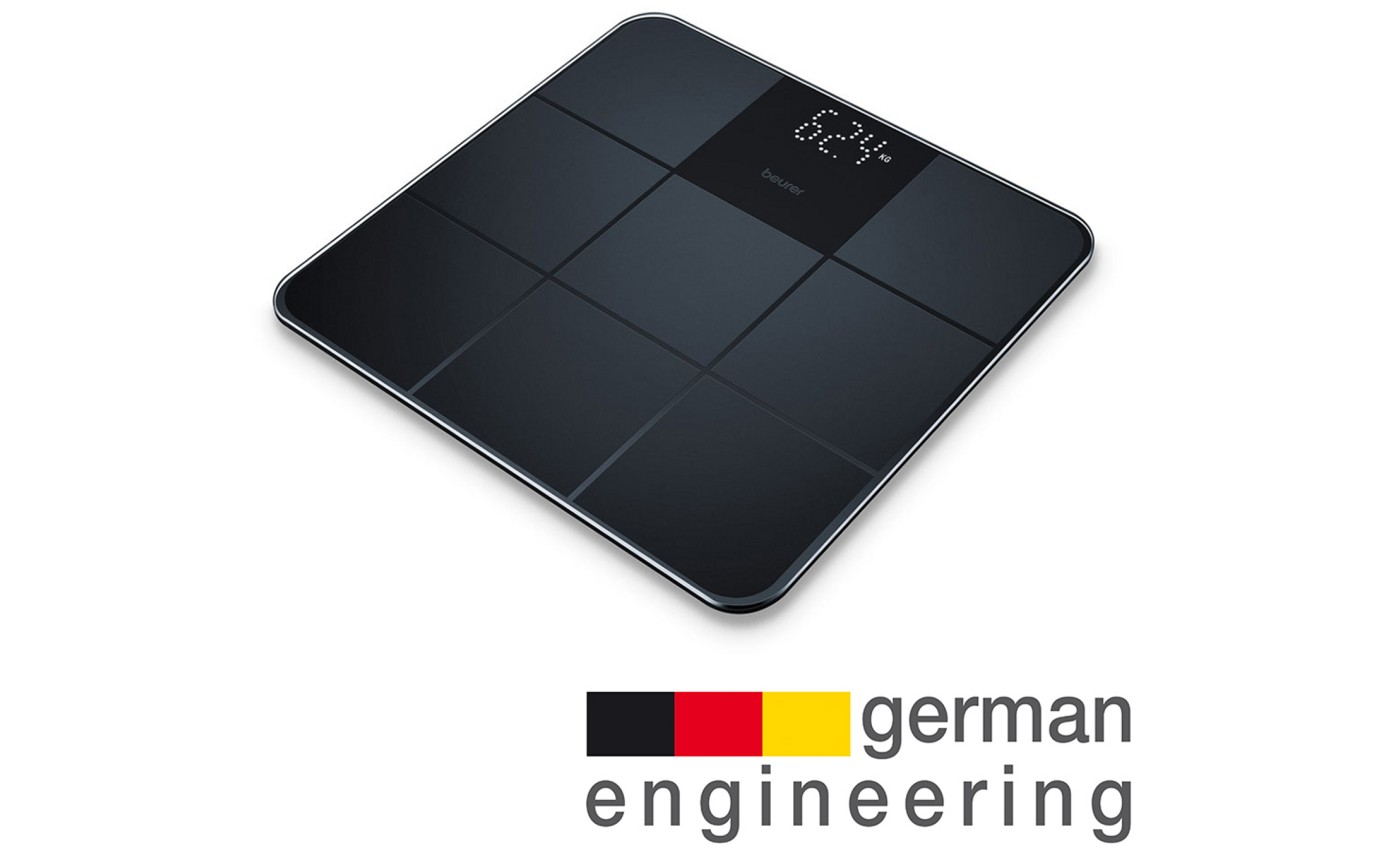 Beurer Digital Glass Bathroom Scale (Black) GS235
