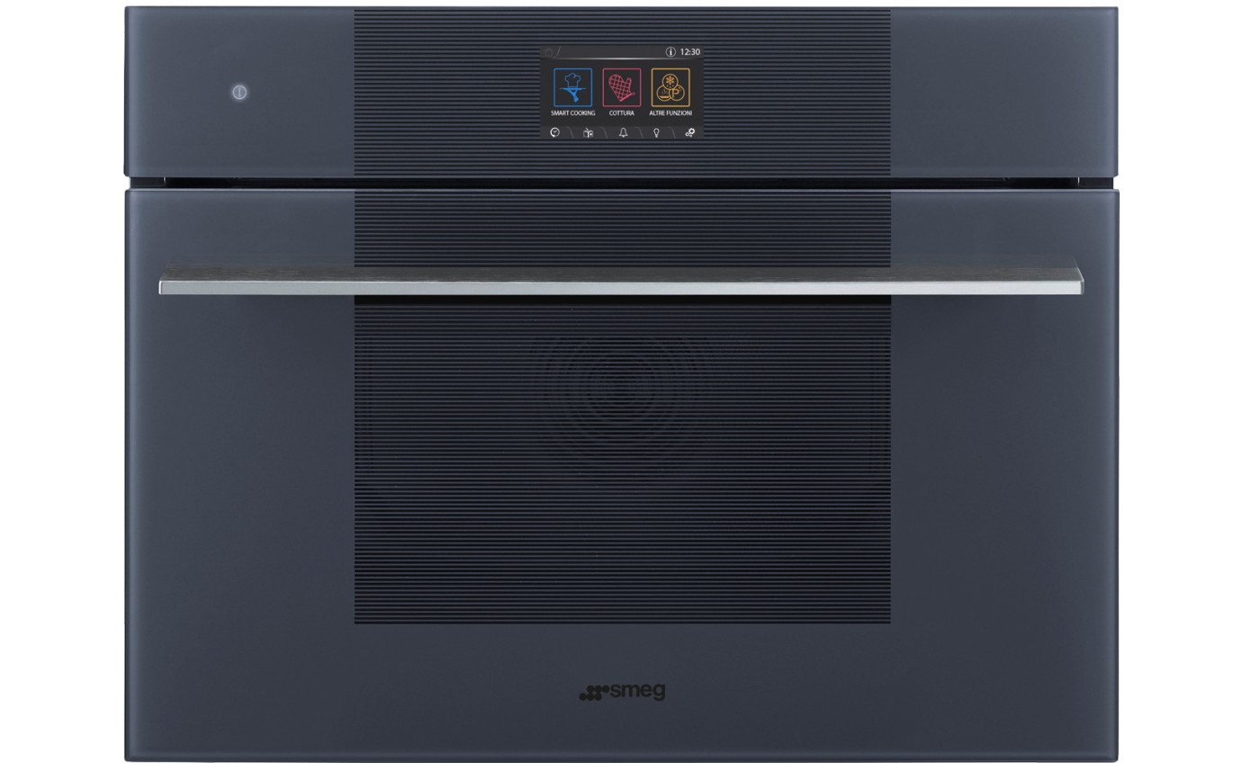 Smeg 45cm Linea Galileo Omnichef Oven with Vapour Clean - Neptune Grey SO4104APG