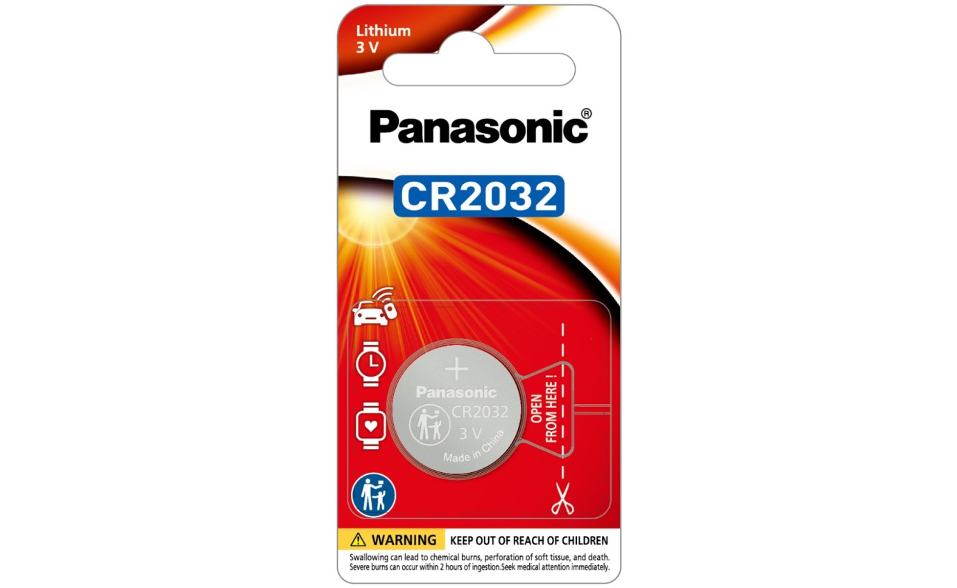 Panasonic Lithium Coin Cell Battery (1 Pack) CR2032PG1B