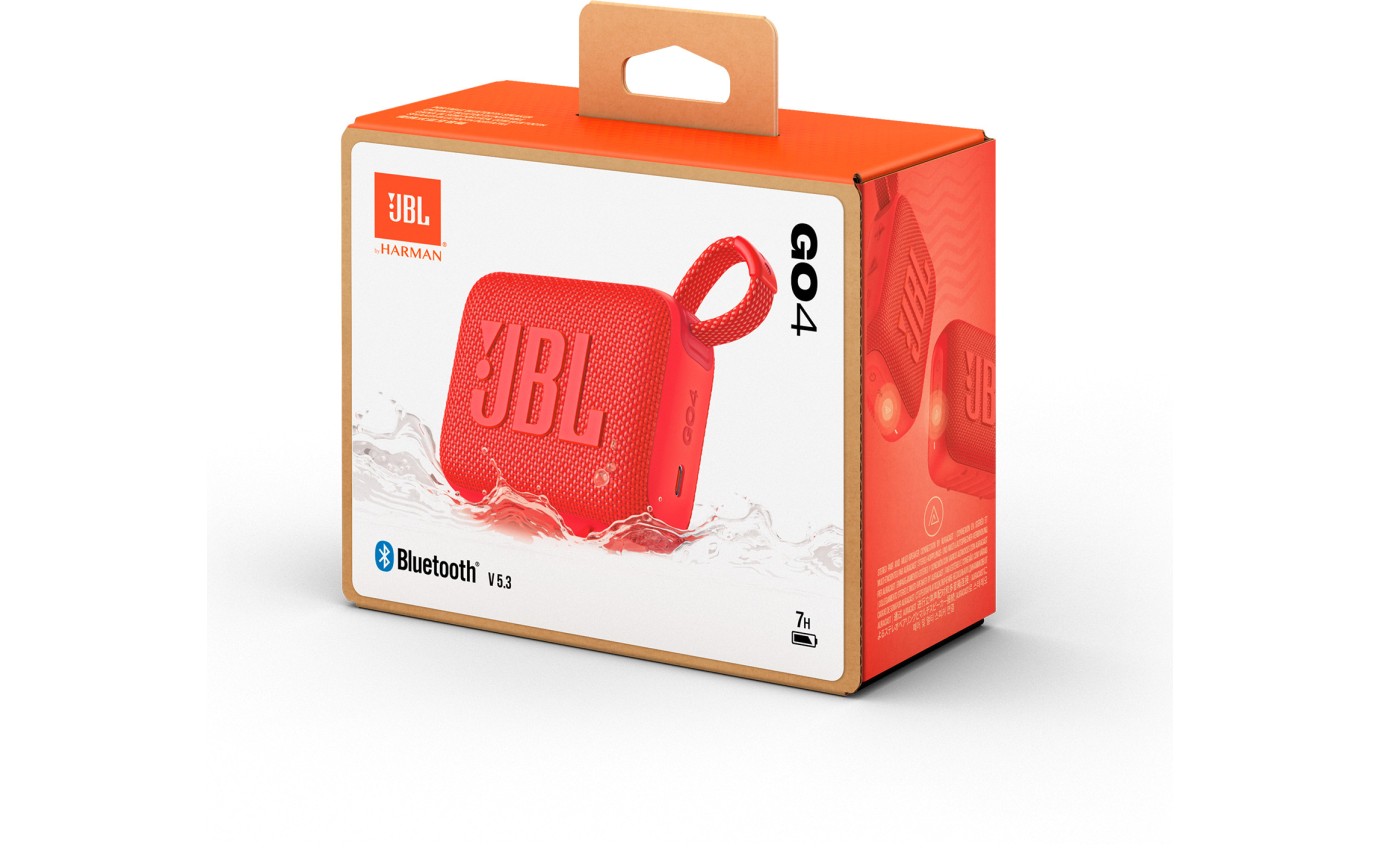 JBL Go 4 Mini Portable Bluetooth Speaker (Red) JBLGO4RED