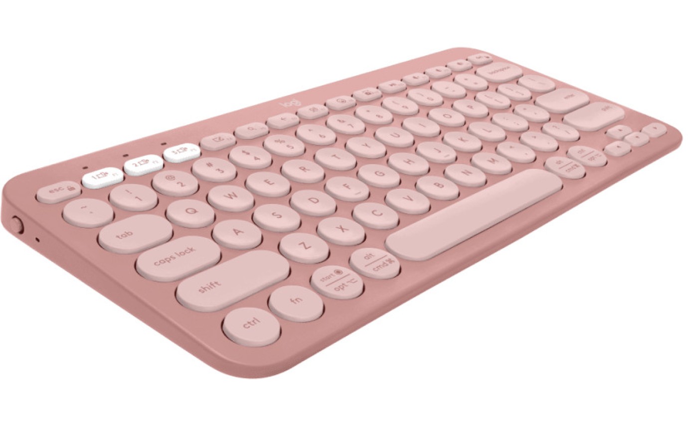 Logitech Pebble 2 Combo Keyboard and Mouse (Tonal Rose) 920012189