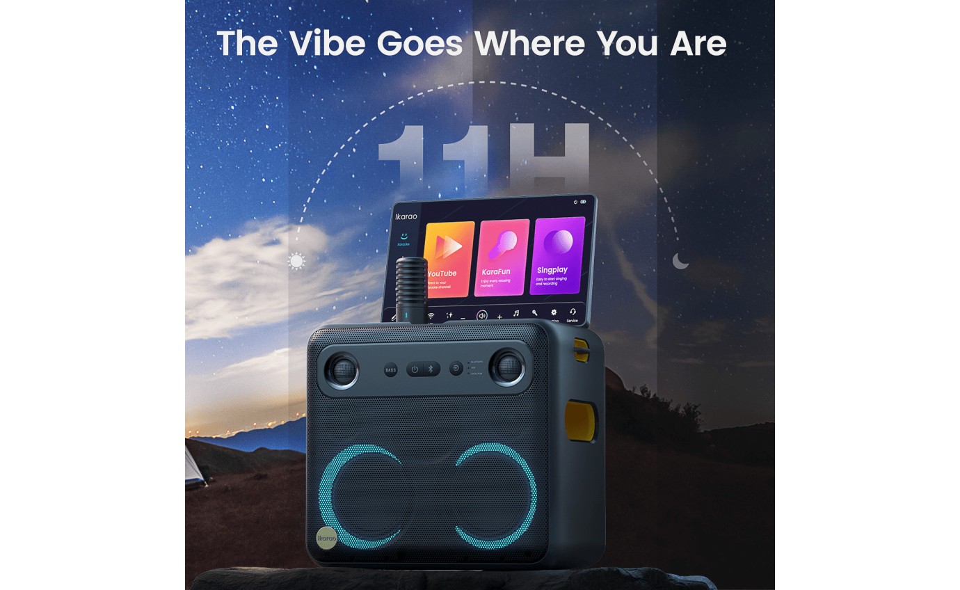 Ikarao Break X2 Premium Portable 600W Karaoke Speaker IKBREAKX2