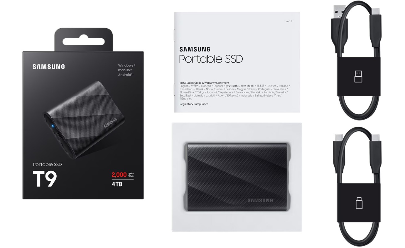 Samsung 4TB Portable SSD T9 MUPG4T0BWW