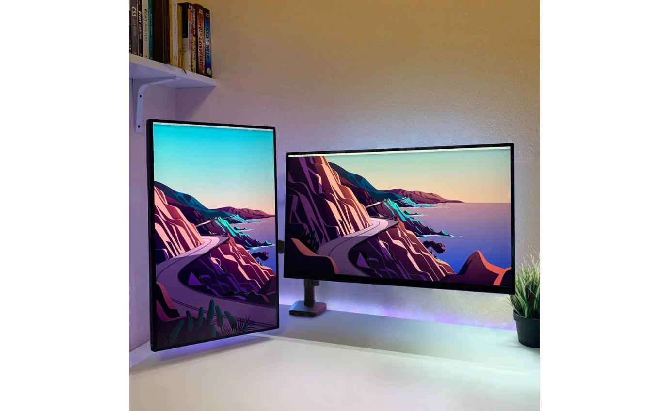 One Products Double Monitor Arm PPMA2SE