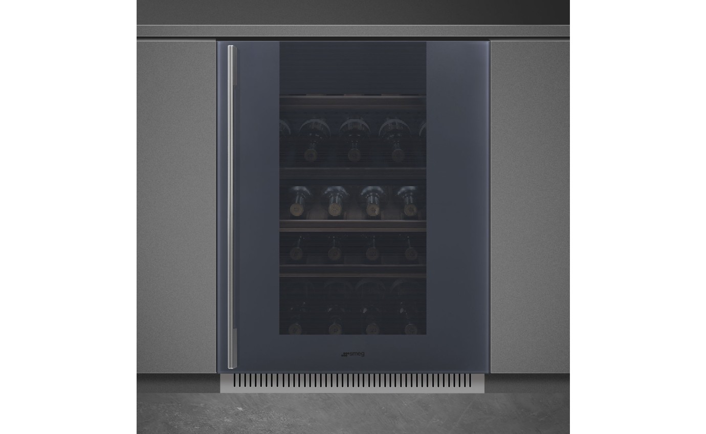 Smeg Linea Built-in Wine Cooler (Neptune Grey) CVI138RG