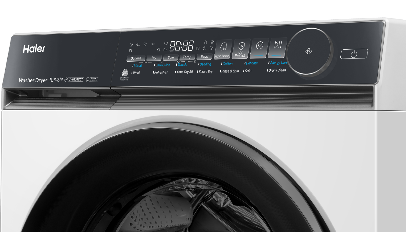 Haier 10kg/6kg 500 Series Combi Front Load Washer Dryer (White) HWD1060NW1
