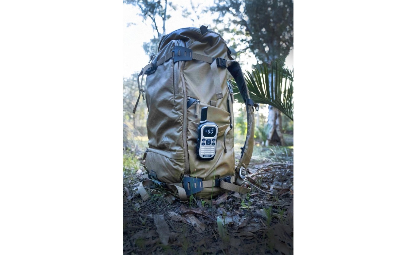 Uniden UH610 Max 1W UHF Handheld Radio with Voice Scramble (Grey) [2 Pack] UH6102MAX