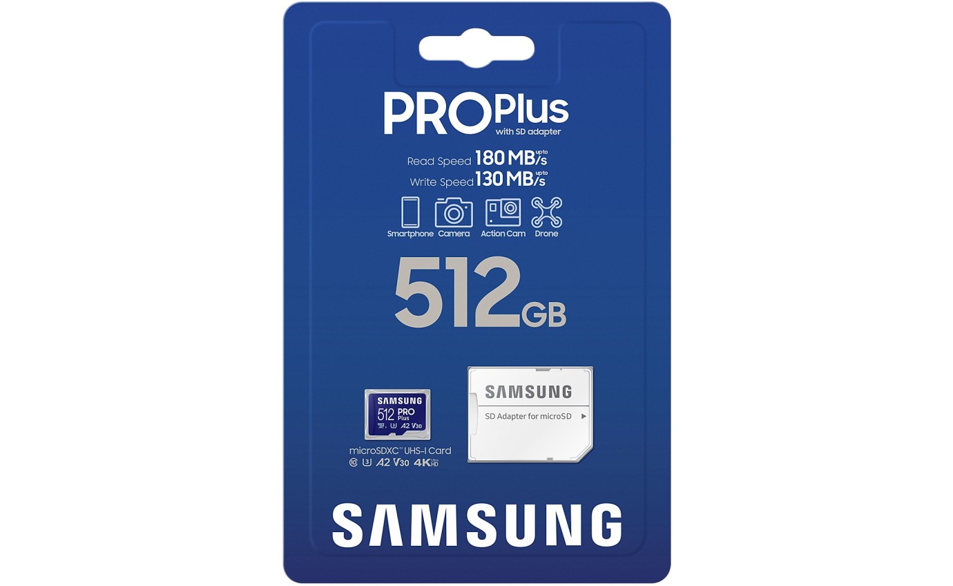 Samsung 512GB PRO Plus microSD Card MBMD512SAAPC
