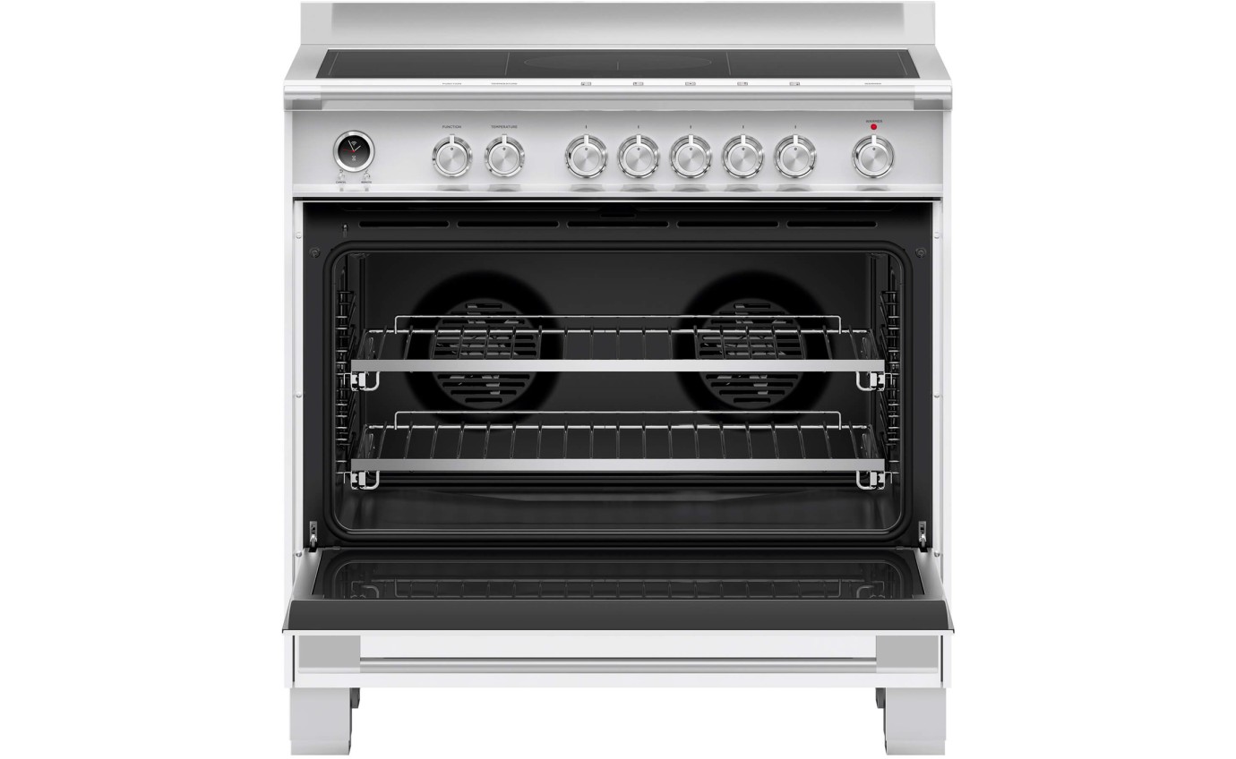 Fisher & Paykel 90cm Series 9 Classic 5 Zone Induction Pyrolytic Cooker, 2 SmartZones OR90SCI6W1