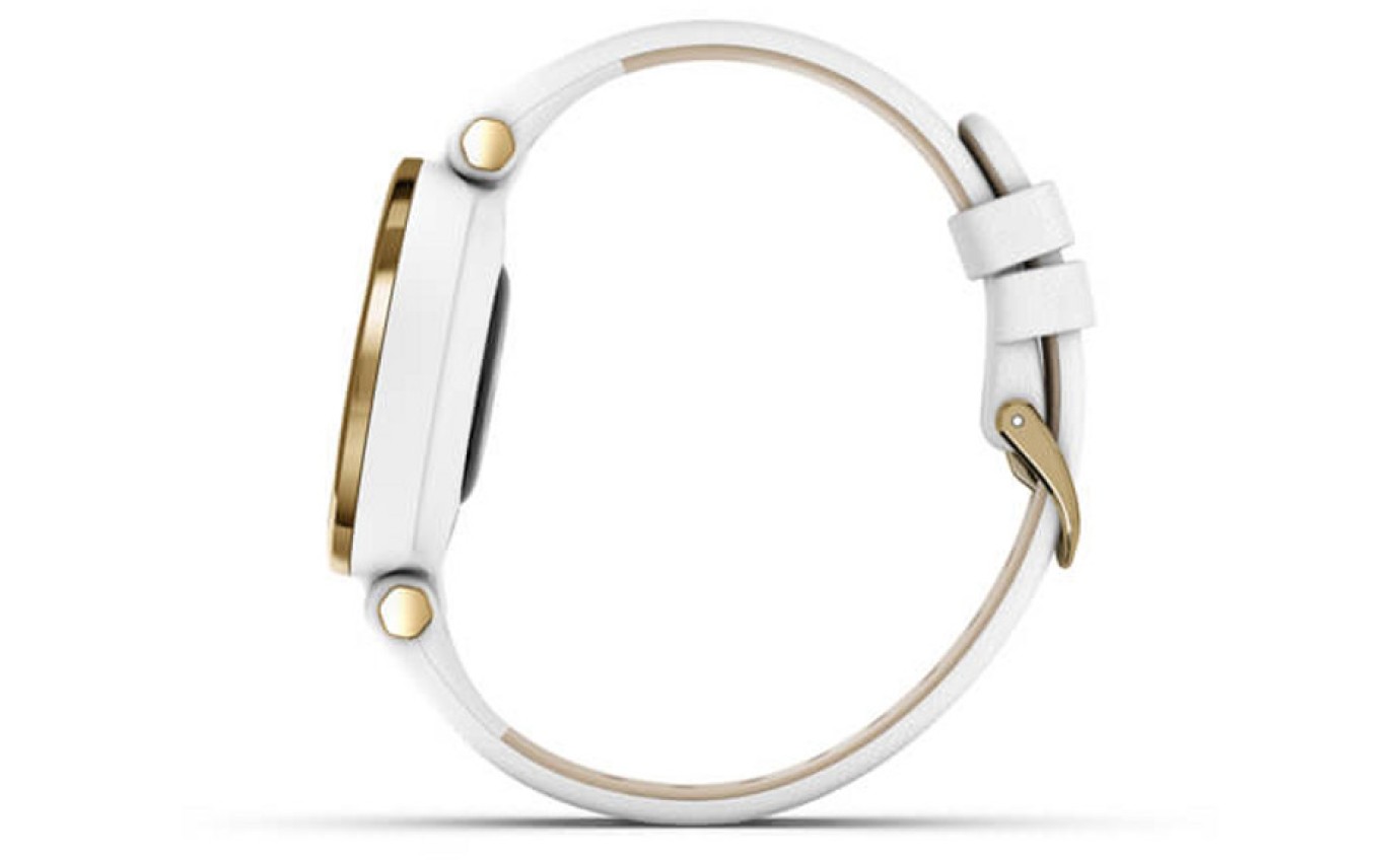 Garmin Lily™ Classic Smartwatch (Light Gold/White) 01002384A3