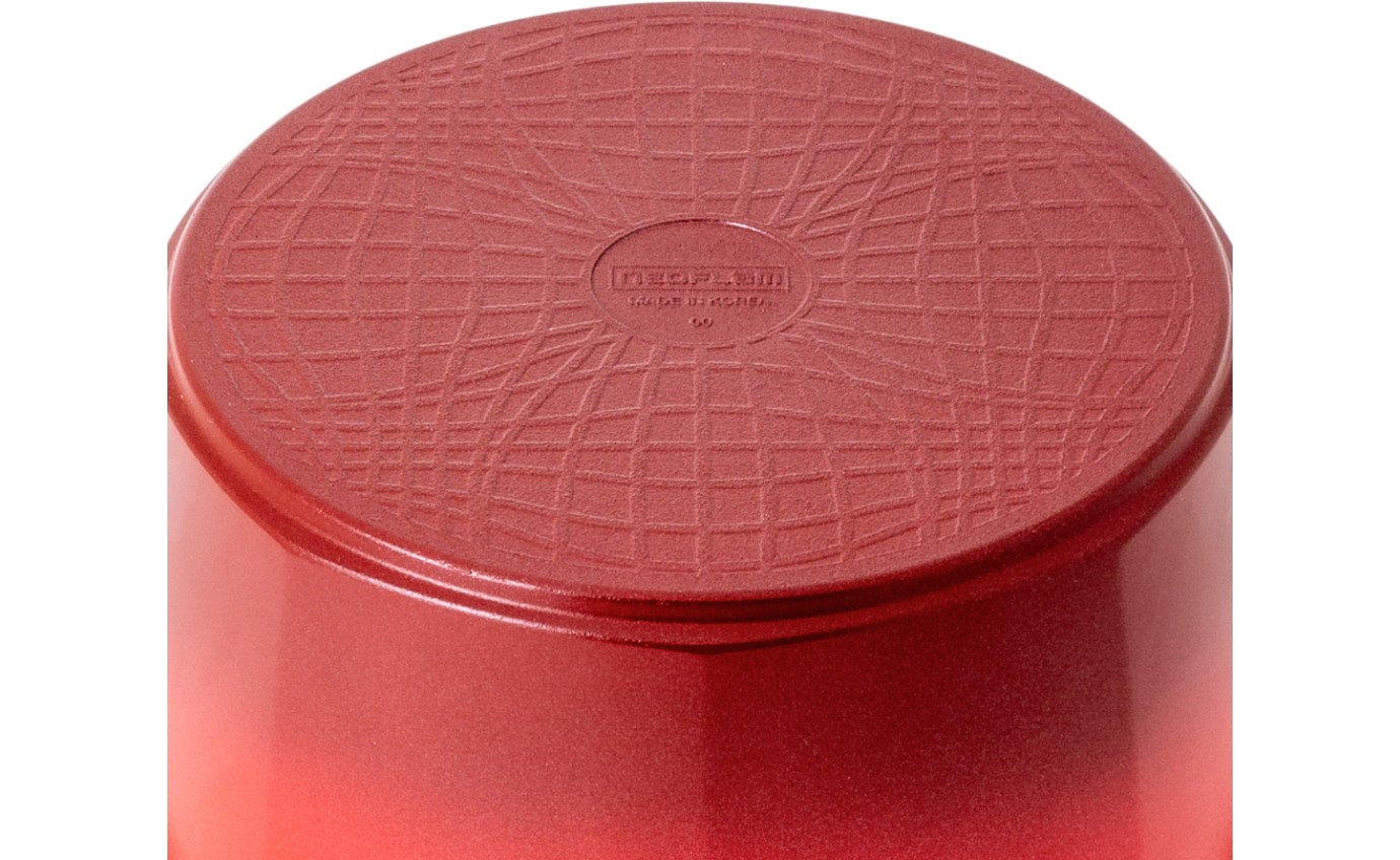 Neoflam 28cm Venn Low Casserole Induction Red CVL28R