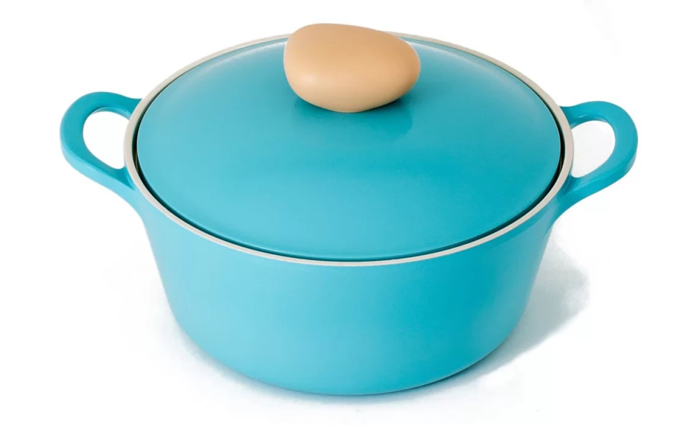 Neoflam 22cm Retro Stockpot Induction with Die-Cast Lid (Mint) EKRTC22