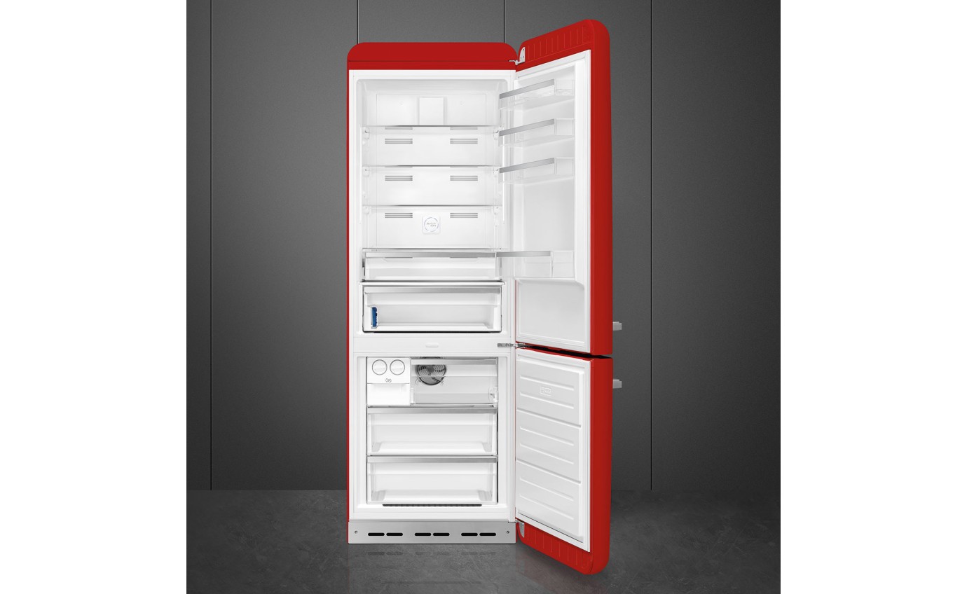 Smeg 481L 50s Style Retro Bottom Mount Fridge (Red) FAB38RRD5AU