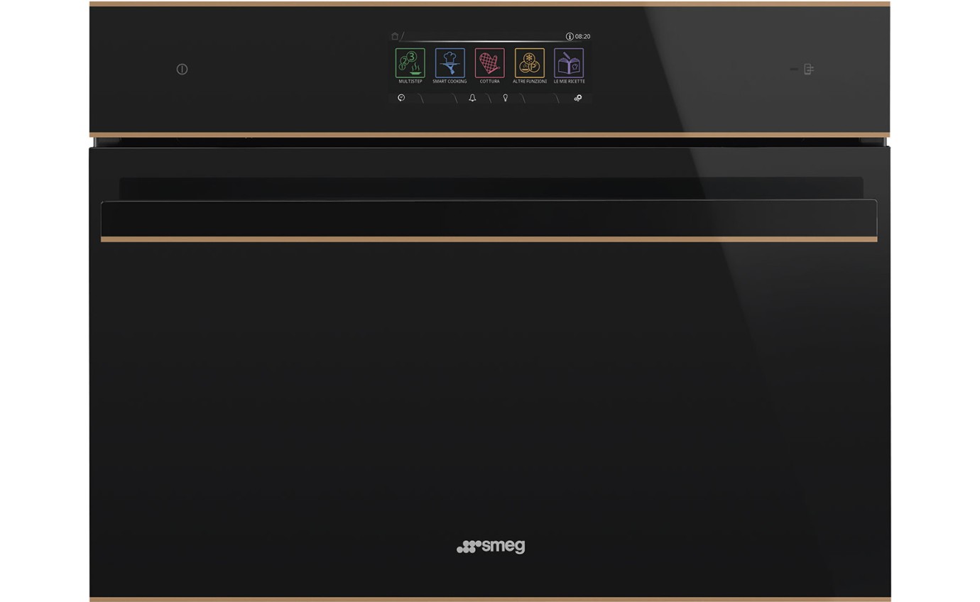 Smeg 45cm Dolce Stil Novo Combi-Microwave Oven with Vapour Clean - Copper SOA4606WM2PNR